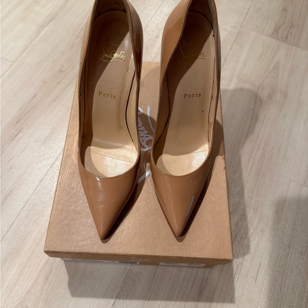 Christian Louboutin Nude Patent Heels
